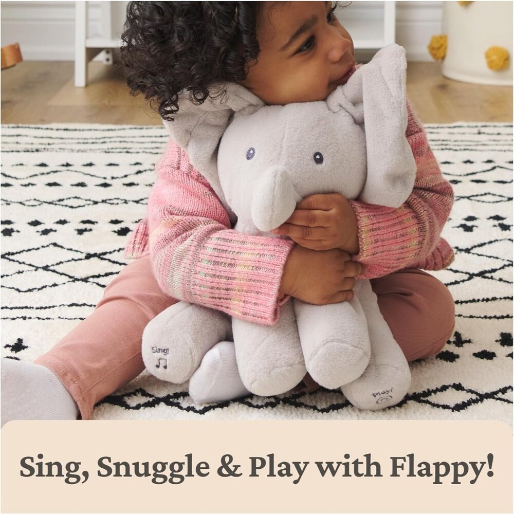 Flappy the Elephant by Baby Gund Animated Sings and Plays Peek-a-Boo See Video - Picture 4 of 6
